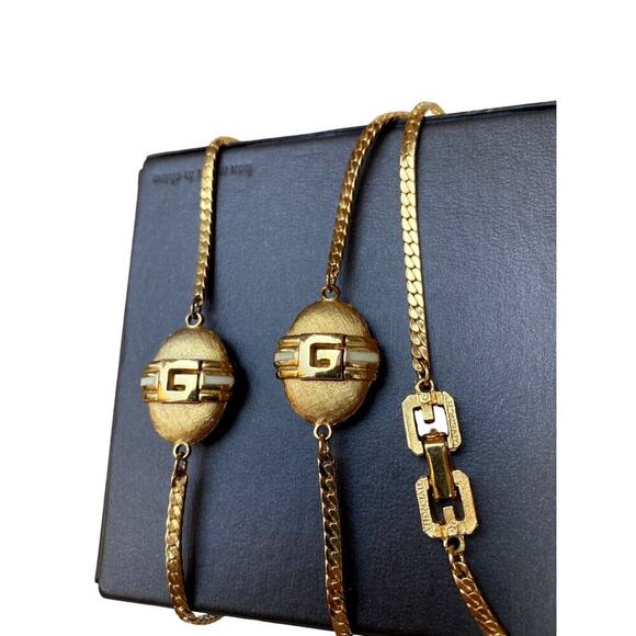 Vintage Givenchy Gold-Tone Necklace - Picture 1 of 6